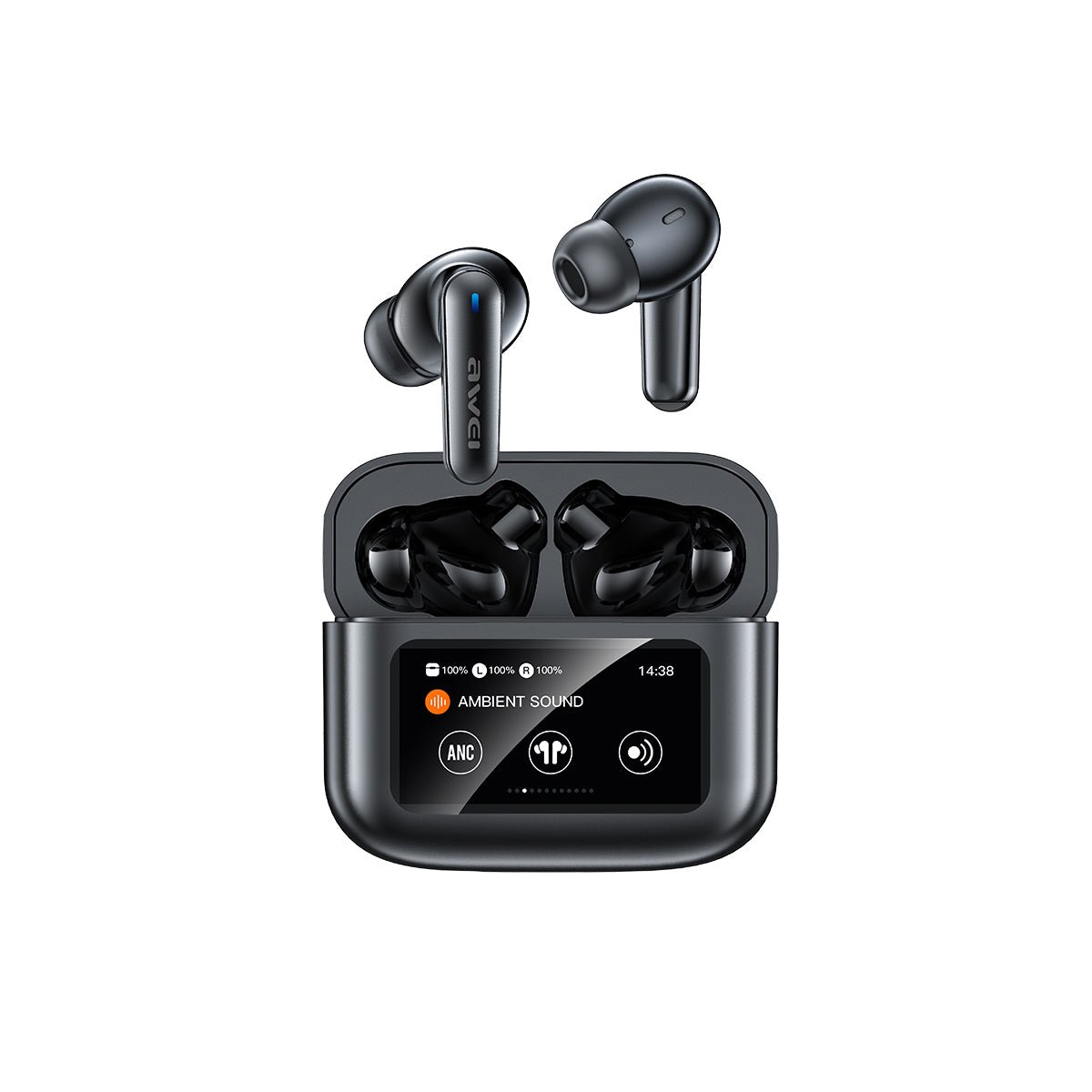 Awei T56 ANC Earbuds With Digital Display - Image 2