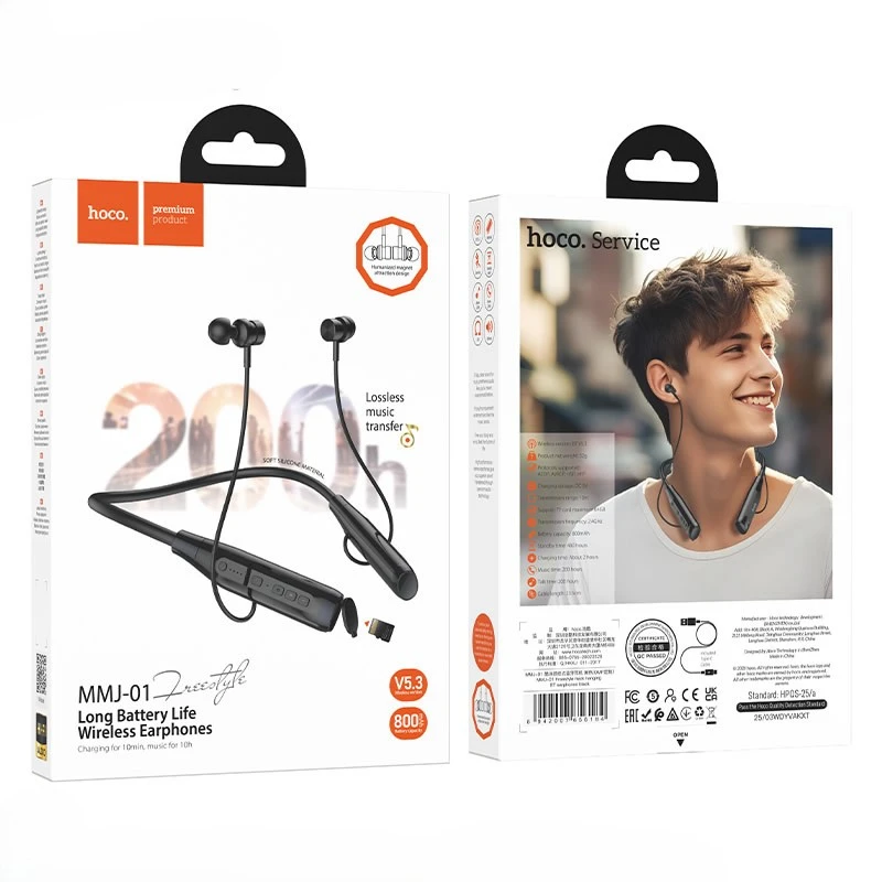 Hoco MMJ-01 Wireless Bluetooth Neckband - Image 3