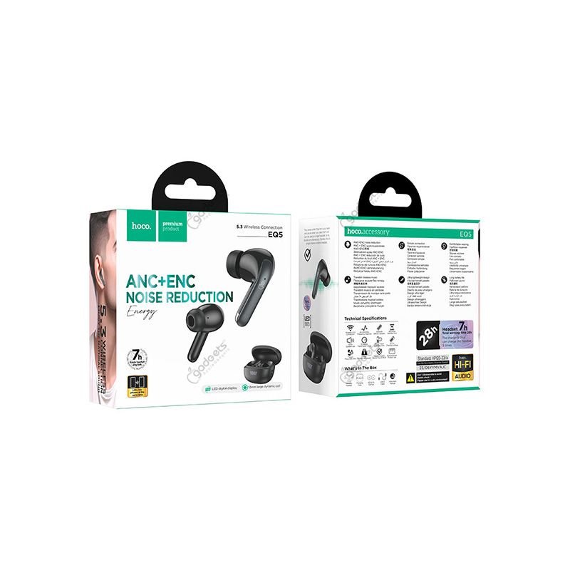 Hoco EQ5 ANC+ENC True Wireless Earbuds - Image 4